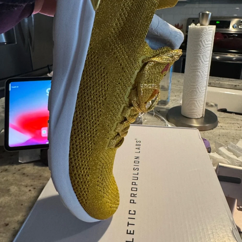 APL Women's Sneakers in Gold with Red and Blue Accents - Picture 5 of 9